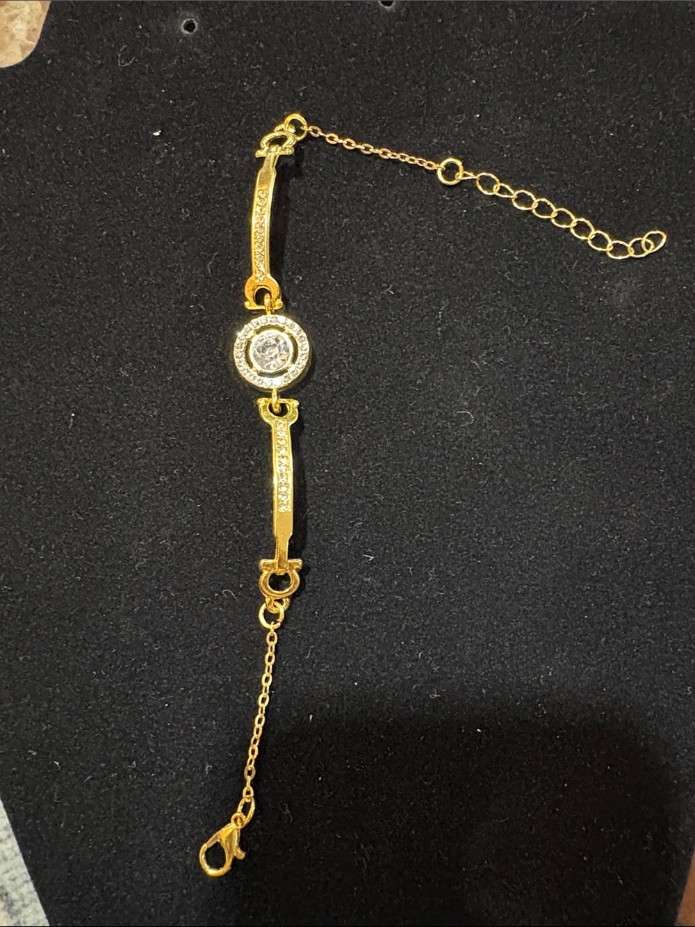 Gold Crystal Accent Women's Bracelet